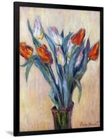 Tulips, 1885-Claude Monet-Framed Premium Giclee Print