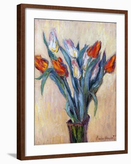 Tulips, 1885-Claude Monet-Framed Giclee Print