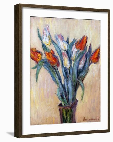 Tulips, 1885-Claude Monet-Framed Giclee Print