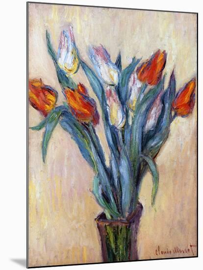 Tulips, 1885-Claude Monet-Mounted Giclee Print