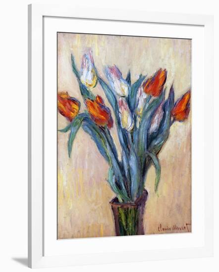 Tulips, 1885-Claude Monet-Framed Giclee Print