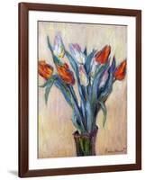 Tulips, 1885-Claude Monet-Framed Giclee Print