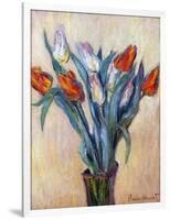 Tulips, 1885-Claude Monet-Framed Giclee Print