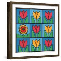 Tulips 1-Denny Driver-Framed Giclee Print