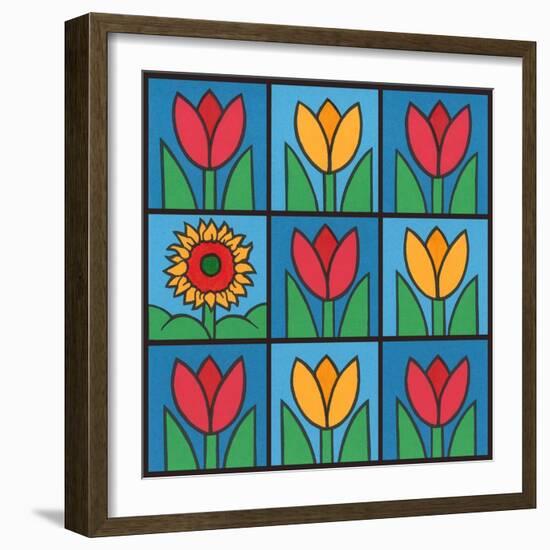 Tulips 1-Denny Driver-Framed Giclee Print