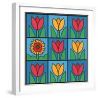 Tulips 1-Denny Driver-Framed Giclee Print