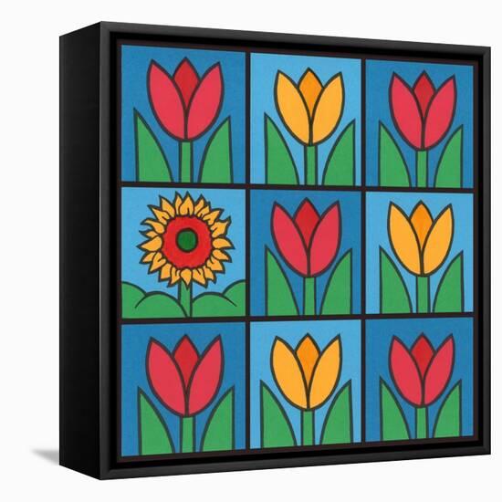 Tulips 1-Denny Driver-Framed Stretched Canvas