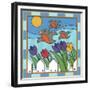 Tulips 3 with Melody the Songbird-Denny Driver-Framed Premium Giclee Print