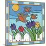 Tulips 3 with Melody the Songbird-Denny Driver-Mounted Premium Giclee Print