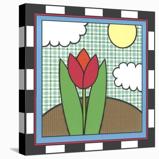 Tulips 5-Denny Driver-Stretched Canvas