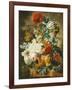 Tulips, an Opium Poppy, Hyacinths, Anemones, Auricolas, Convolvuli, a Peony and Other Flowers, 1782-Wybrand Hendriks-Framed Giclee Print