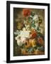 Tulips, an Opium Poppy, Hyacinths, Anemones, Auricolas, Convolvuli, a Peony and Other Flowers, 1782-Wybrand Hendriks-Framed Giclee Print