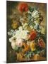 Tulips, an Opium Poppy, Hyacinths, Anemones, Auricolas, Convolvuli, a Peony and Other Flowers, 1782-Wybrand Hendriks-Mounted Giclee Print