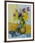 Tulips and Anemones with a Pot of Violets, 2010-Joan Thewsey-Framed Giclee Print