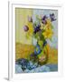 Tulips and Anemones with a Pot of Violets, 2010-Joan Thewsey-Framed Giclee Print