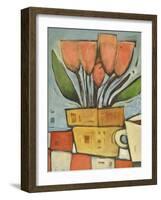 Tulips and Coffee-Tim Nyberg-Framed Giclee Print