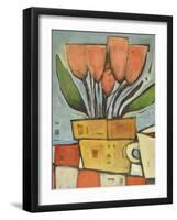 Tulips and Coffee-Tim Nyberg-Framed Giclee Print
