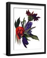 Tulips and dahlias-Hiroyuki Izutsu-Framed Giclee Print