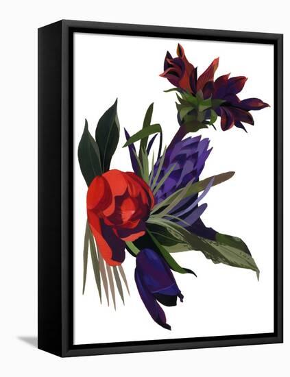 Tulips and dahlias-Hiroyuki Izutsu-Framed Stretched Canvas