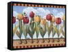 Tulips and Insects-Lisa Audit-Framed Stretched Canvas