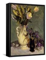 Tulips and Lavender-Allayn Stevens-Framed Stretched Canvas