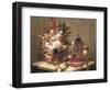 Tulips and other flowers-Jean Baptiste Robie-Framed Art Print
