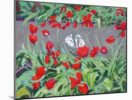 Tulips and reflection,2017-Andrew Macara-Mounted Giclee Print
