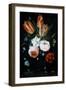 Tulips and Roses in a Glass Vase-Jan van Kessel-Framed Premium Giclee Print