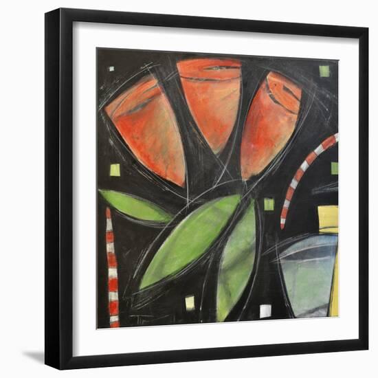 Tulips and Water Glass-Tim Nyberg-Framed Giclee Print