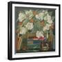 Tulips, books and postcards-Jennifer Abbott-Framed Giclee Print