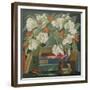 Tulips, books and postcards-Jennifer Abbott-Framed Giclee Print