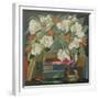 Tulips, books and postcards-Jennifer Abbott-Framed Giclee Print