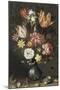 Tulips, Carnations, an Iris-Balthasar van der Ast-Mounted Giclee Print