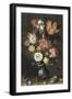 Tulips, Carnations, an Iris-Balthasar van der Ast-Framed Giclee Print