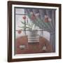 Tulips, Curtain, Cups-Ruth Addinall-Framed Giclee Print