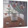 Tulips, Curtain, Cups-Ruth Addinall-Mounted Giclee Print