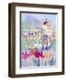 Tulips Garden Gates-Judy Mastrangelo-Framed Giclee Print