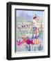 Tulips Garden Gates-Judy Mastrangelo-Framed Giclee Print