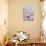 Tulips Garden Gates-Judy Mastrangelo-Mounted Giclee Print displayed on a wall