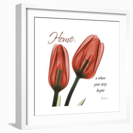 Tulips Home-Albert Koetsier-Framed Art Print