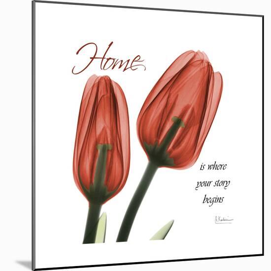 Tulips Home-Albert Koetsier-Mounted Art Print