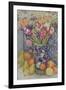 Tulips in a Japanese Vase with Fruit-Joan Thewsey-Framed Giclee Print