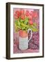 Tulips in a Pink and White Jug, 2005-Joan Thewsey-Framed Giclee Print