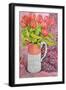 Tulips in a Pink and White Jug, 2005-Joan Thewsey-Framed Premium Giclee Print