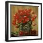 Tulips in a Porcelain Vase-Peter Johan Schou-Framed Giclee Print