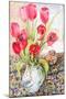 Tulips in a Rye Jug-Joan Thewsey-Mounted Giclee Print