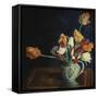 Tulips in a Staffordshire Jug, Catalogue No. 210C-Dora Carrington-Framed Stretched Canvas