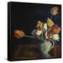 Tulips in a Staffordshire Jug, Catalogue No. 210C-Dora Carrington-Framed Stretched Canvas