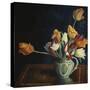 Tulips in a Staffordshire Jug, Catalogue No. 210C-Dora Carrington-Stretched Canvas