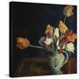 Tulips in a Staffordshire Jug-Dora Carrington-Stretched Canvas